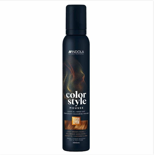 Indola Coloured Mousse - Light Hazel Brown 200ml