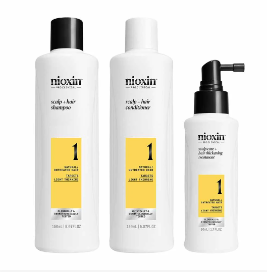 Nioxin Kit System 1 for Natural Hair with Light Thinning
