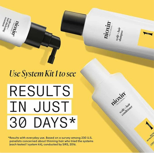 Nioxin Kit System 1 for Natural Hair with Light Thinning