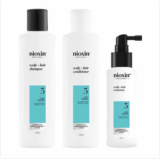 NIOXIN Hair Starter Kit System 3 for Coloured Hair with Light Thinning