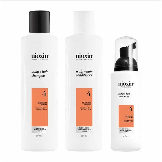NIOXIN Hair Starter Kit System 4 for Coloured Treated Hair with Progressed Thinning