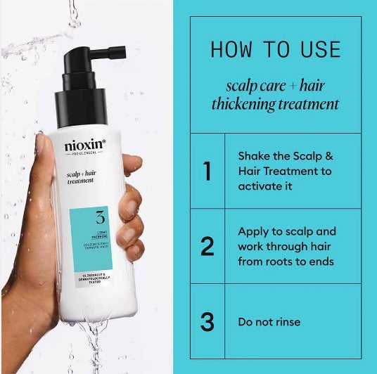 NIOXIN Treatment System 3 for Coloured Hair with Light Thinning 100ml