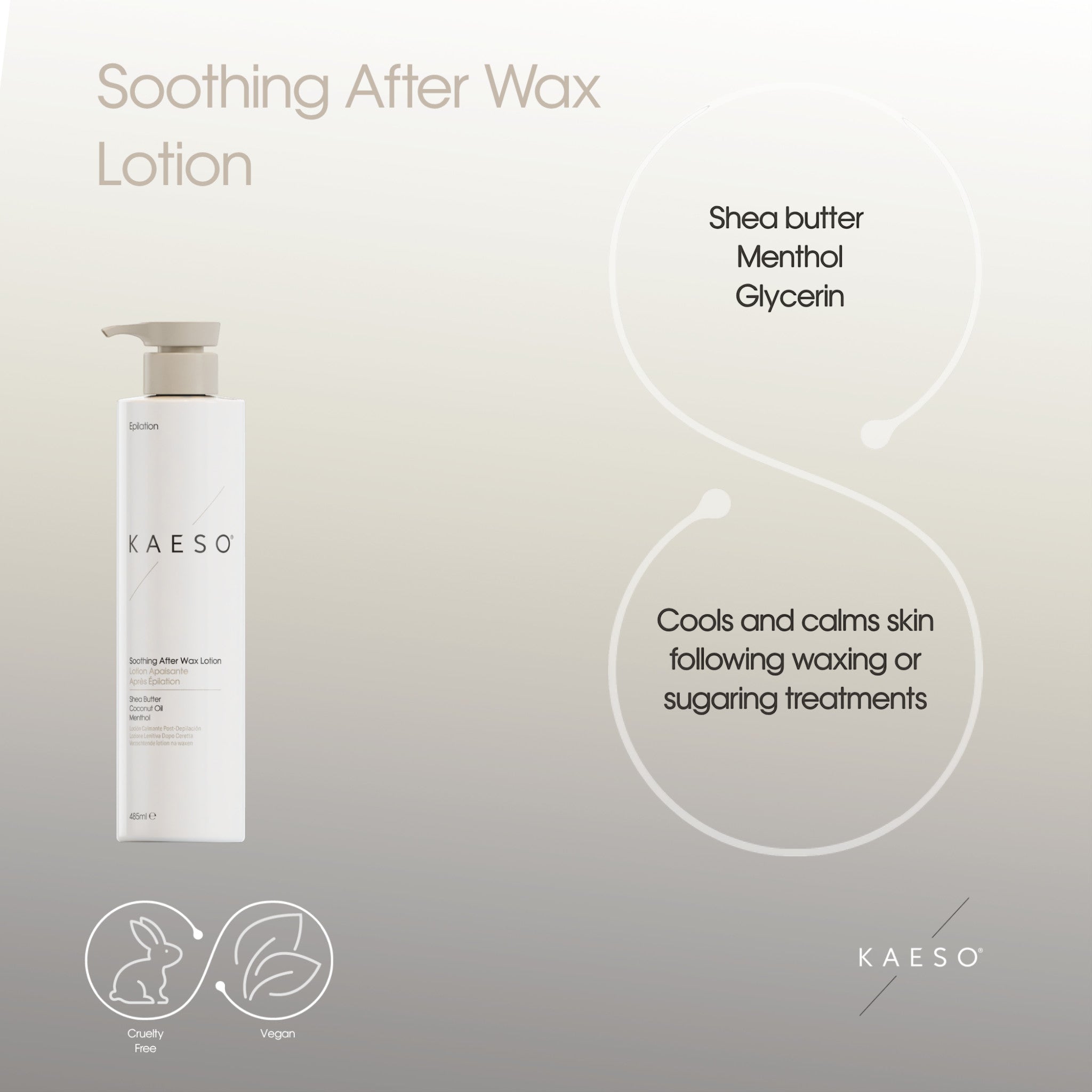 Kaeso Soothing After Wax Lotion 485ml