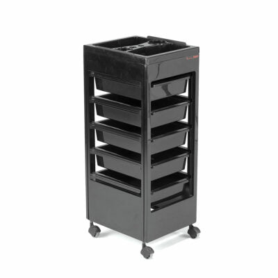 REM-Studio Trolley Black With Flat Top-Next Day Despatch