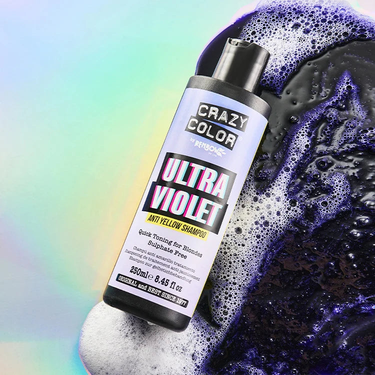 Crazy Color Ultra Violet Anti-Yellow Purple Shampoo 250ml