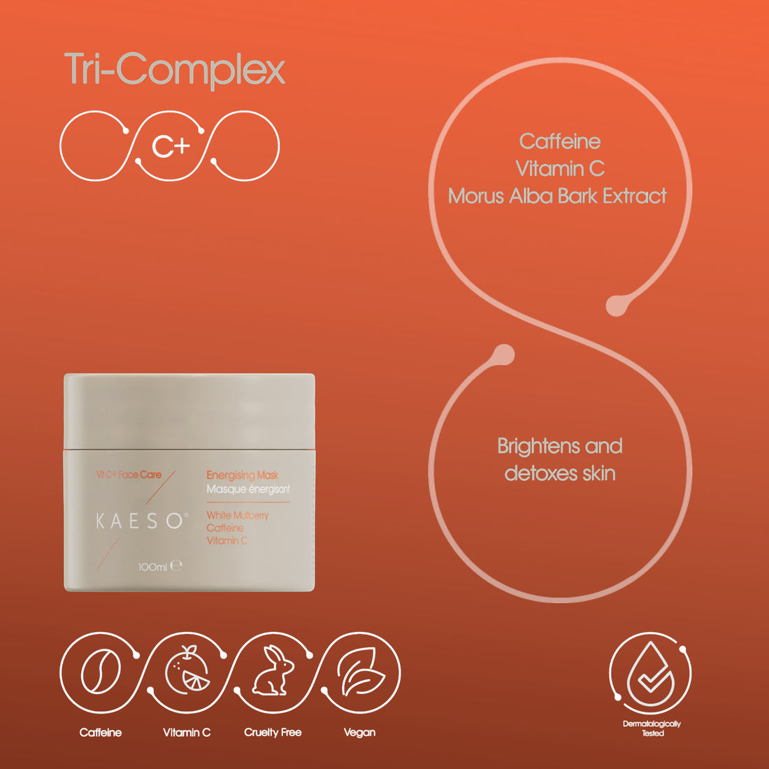 Kaeso Vitamin C+ Energising Mask 100ml