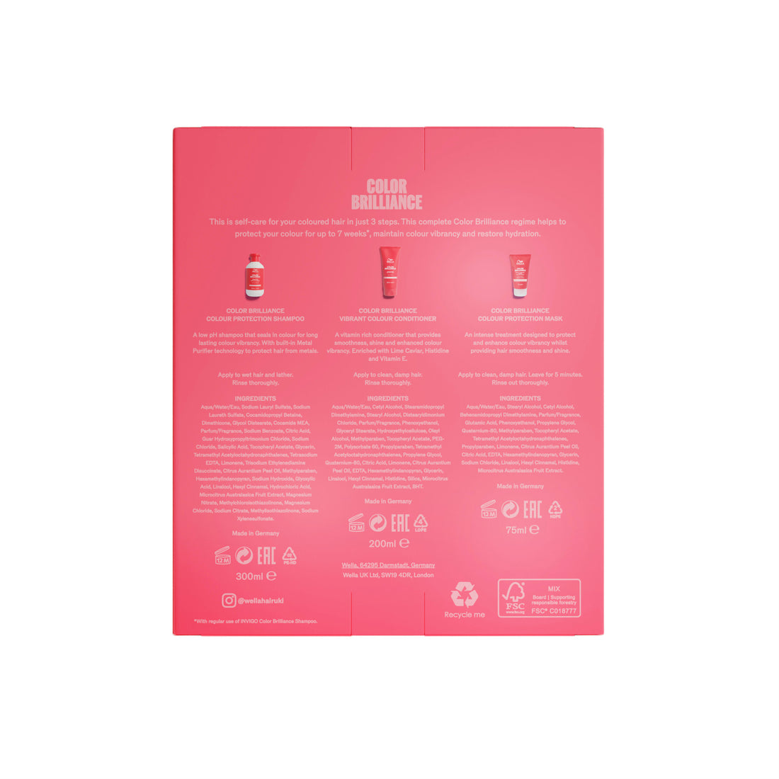 Wella Professionals Color Brilliance Make it You Haircare 3 Piece Gift Set