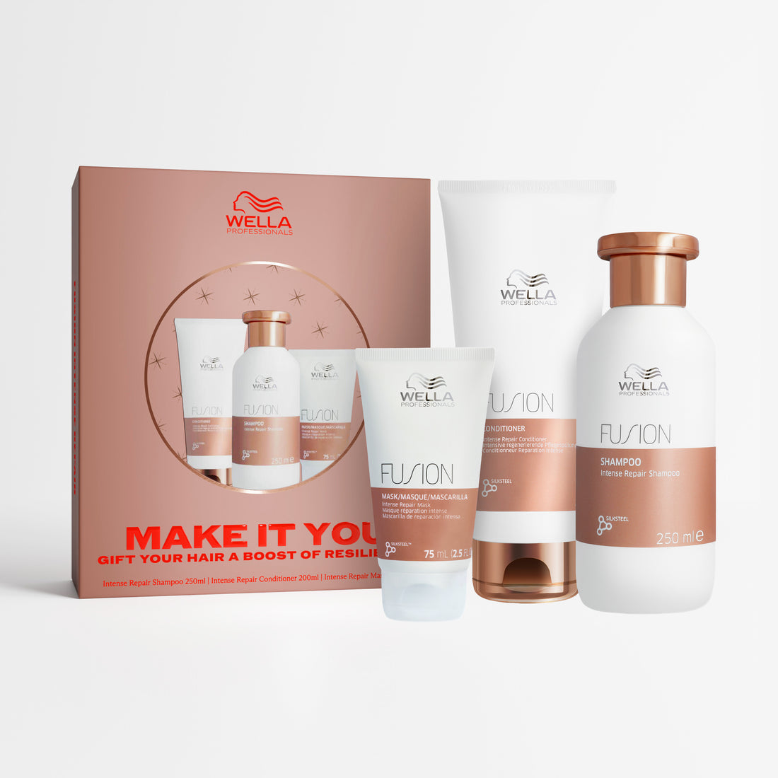 Wella Professionals Fusion Intense Repair Make It You Haircare 3 Piece Gift Set