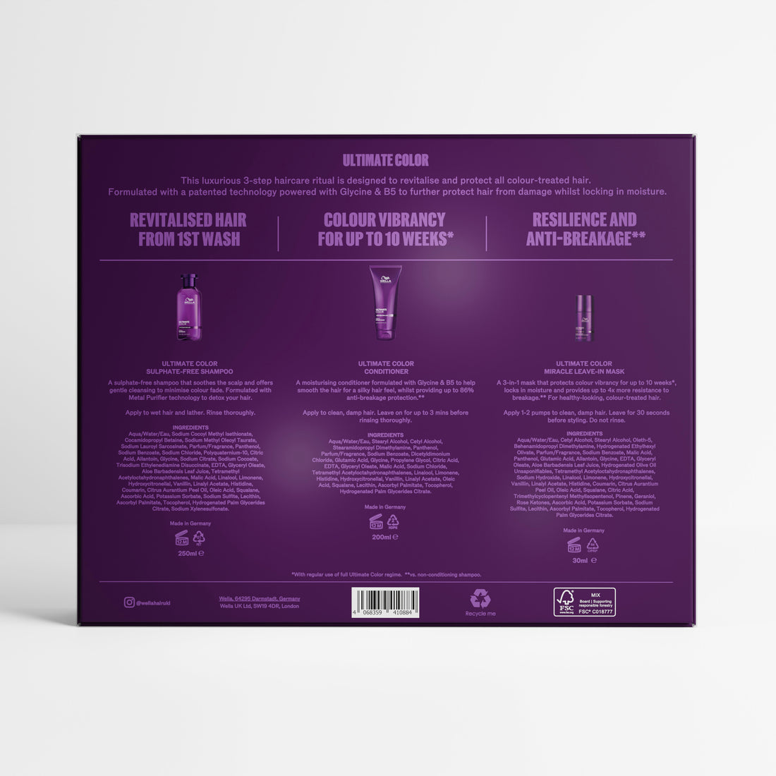 Wella Professionals Ultimate Colour Make it Last Haircare Gift Set