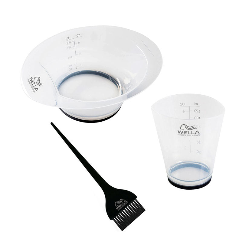 Wella Professionals Color Measuring Cup, Bowl & Tint Brush