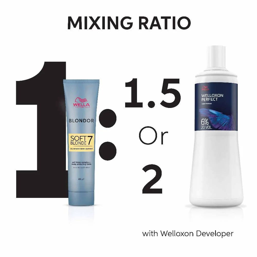 Wella Professionals Blondor Soft Blonde 7 Lightening Crème 200g