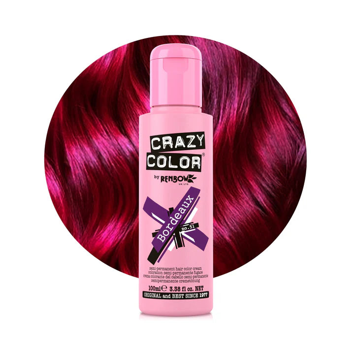 Crazy Color Semi Permanent Hair Colour 100ml - various shades