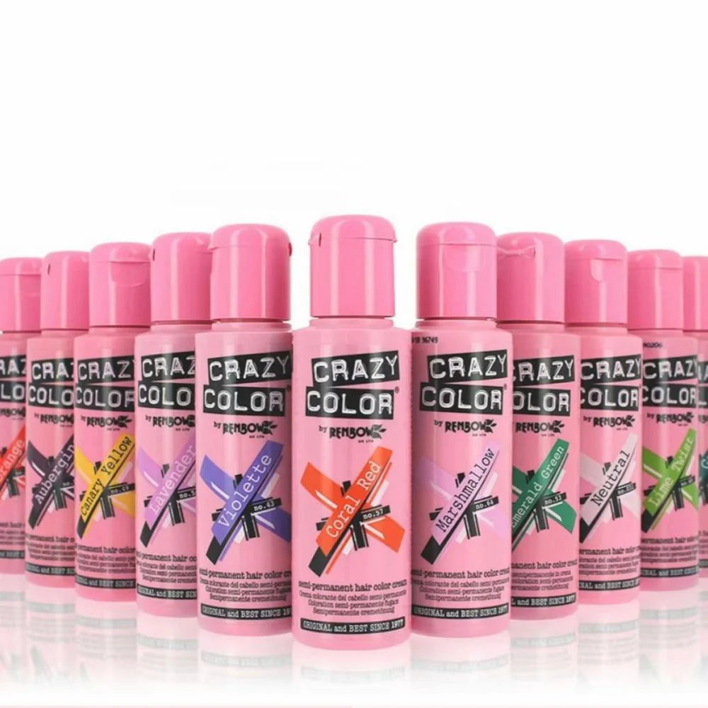 Crazy Color Semi Permanent Hair Colour 100ml - various shades