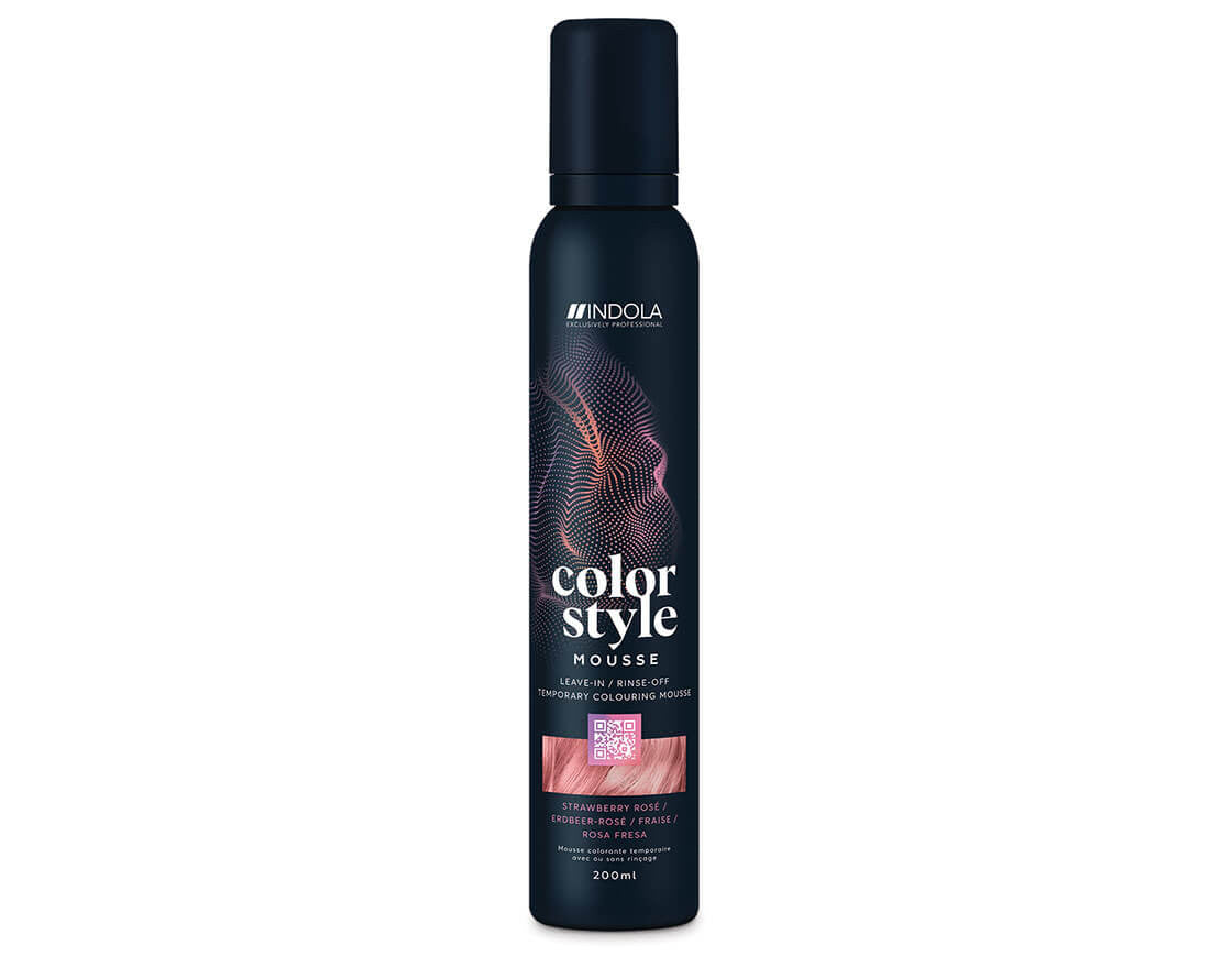 Indola Coloured Mousse - Strawberry Rose 200ml