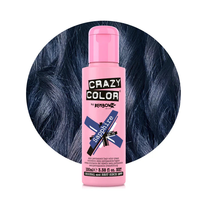 Crazy Color Semi Permanent Hair Colour 100ml - various shades
