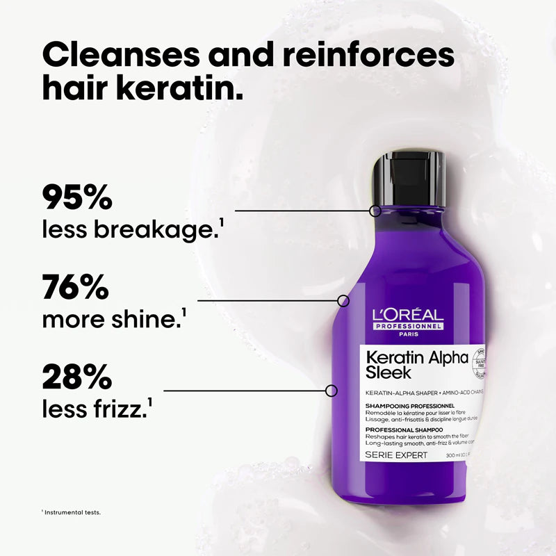 L'oreal Serie Expert - Keratin Alpha Sleek Shampoo- 1500ml