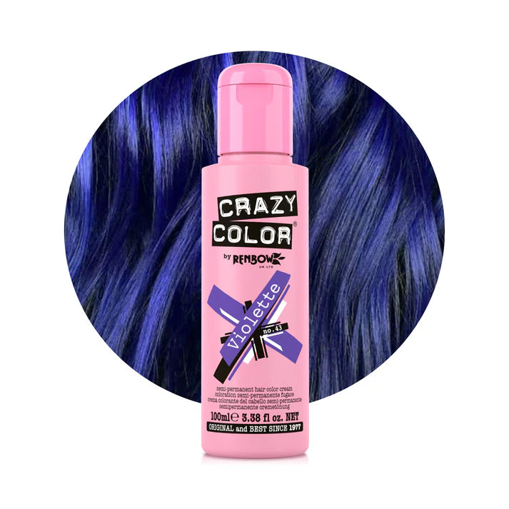 Crazy Color Semi Permanent Hair Colour 100ml - various shades